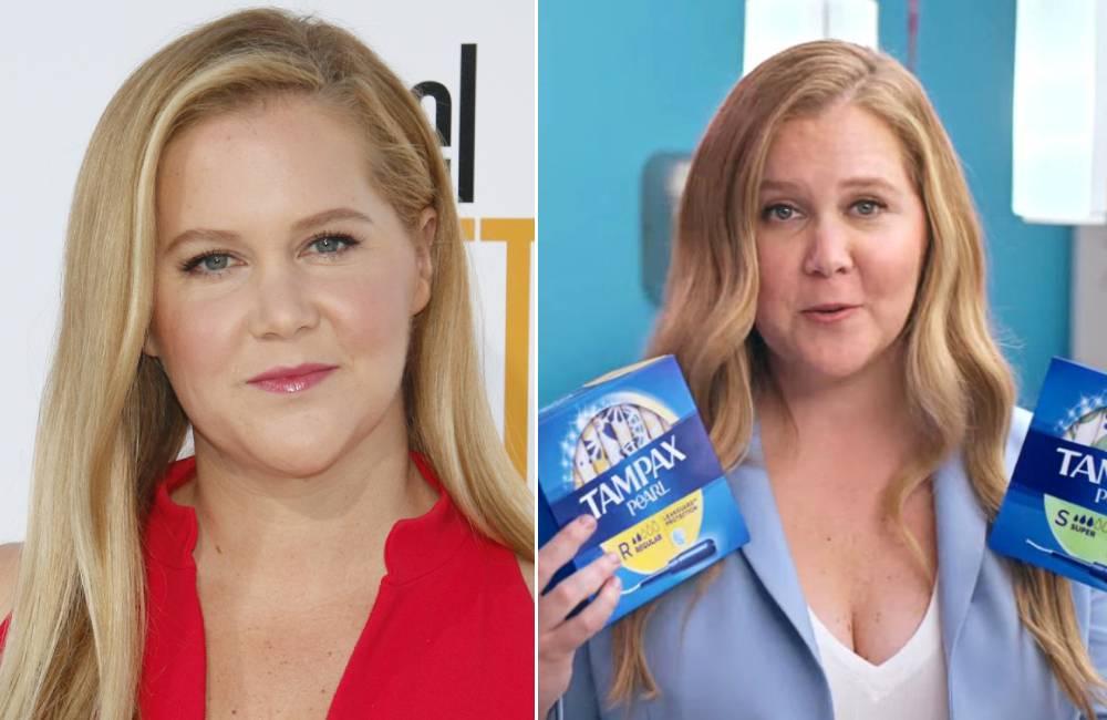 Amy Schumer ©Tinseltown/shutterstock.com | @Courtesy of Tampax/YouTube