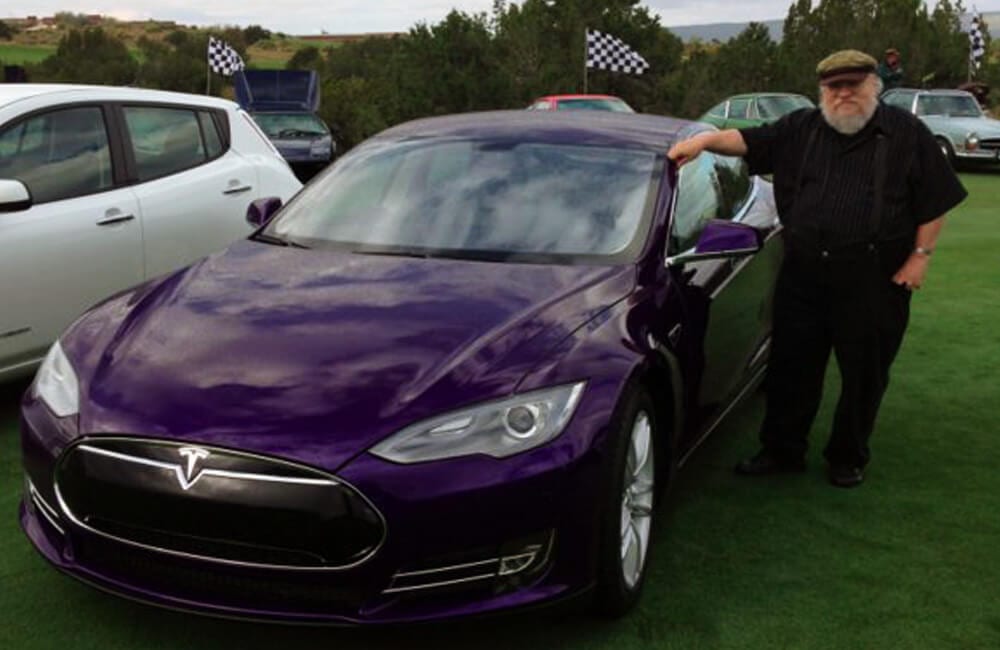 George R.R. Martin – Tesla Model S @Carscoop / Twitter.com
