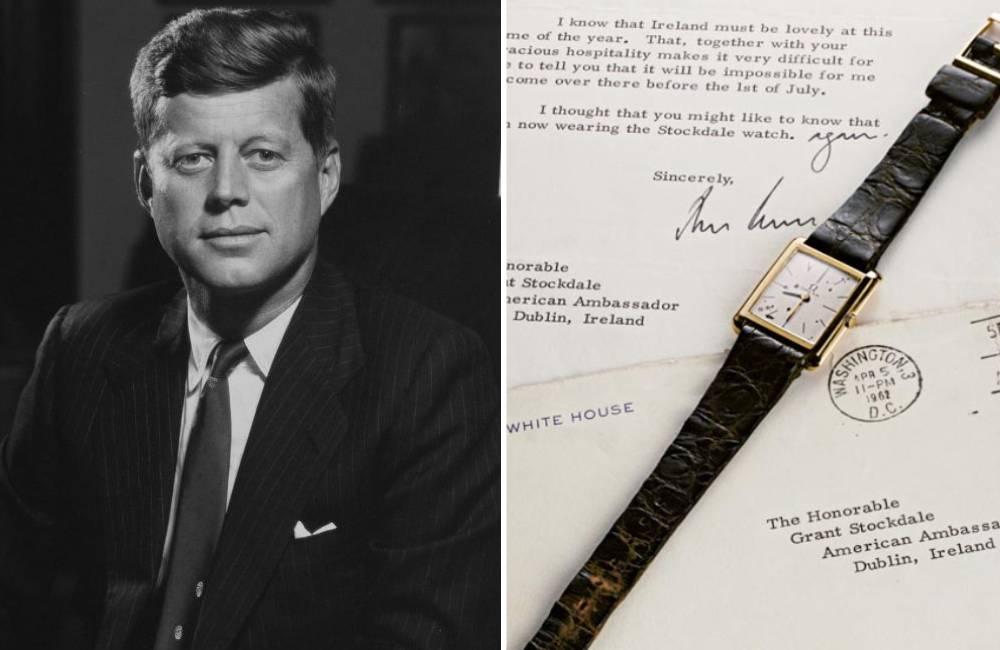 John F. Kennedy’s Omega Slimline ©Bachrach  / Getty Images | @omega / Pinterest