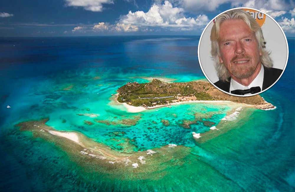 Richard Branson / Necker Island, British Virgin Islands @Jaxben26 / Twitter.com | ©Jaguar PS / Shutterstock.com
