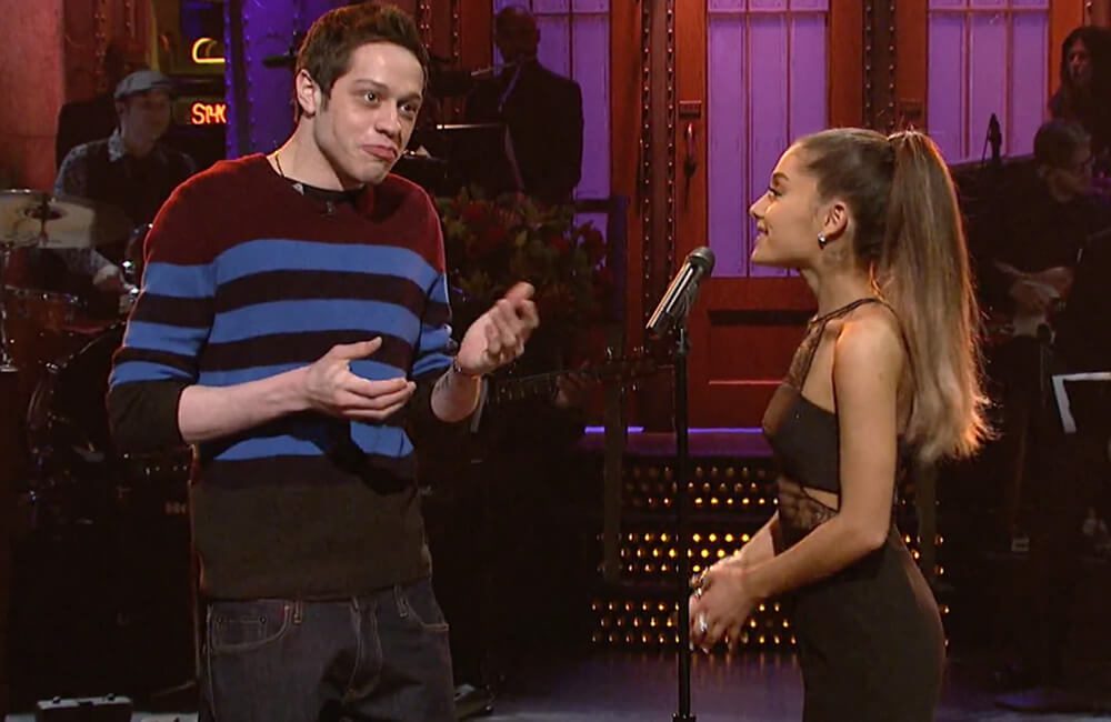 Saturday Night Live - Ariana Grande and Pete Davidson @theinsidexpress / Pinterest.com