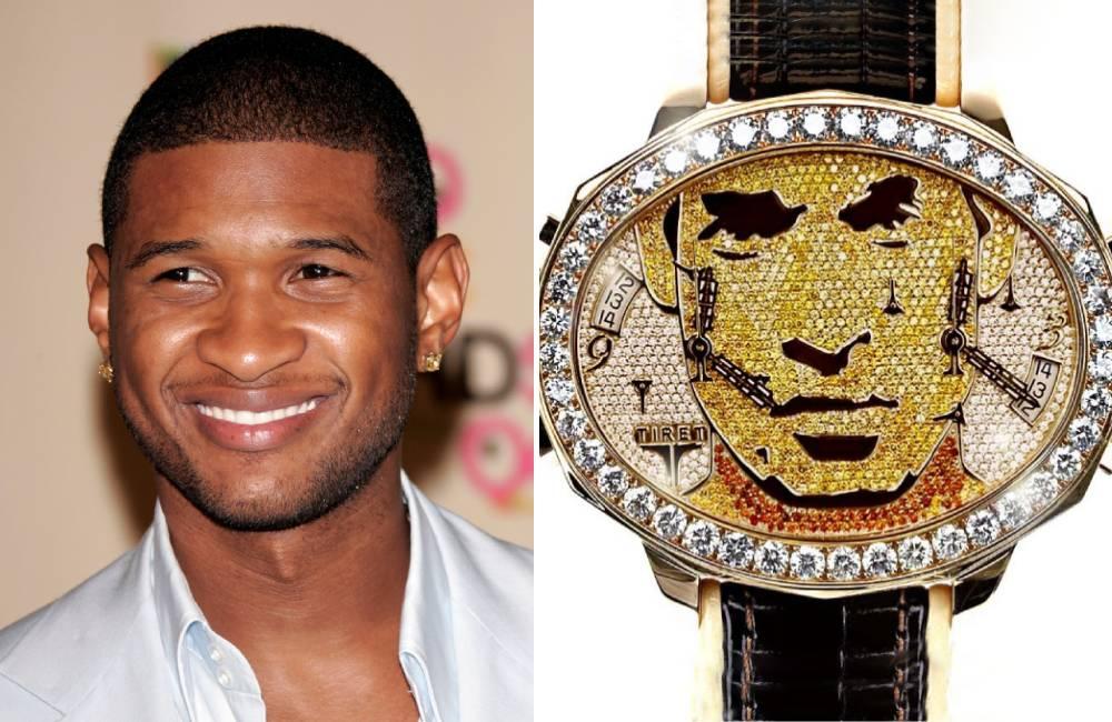 Usher’s Customized Tiret Watch ©DFree/Shutterstock.com | @luxurylaunches/Pinterest